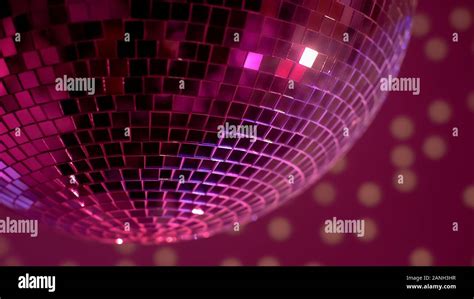 Mirror Disco Ball In Nightclub Lights Festive Party Atmosphere