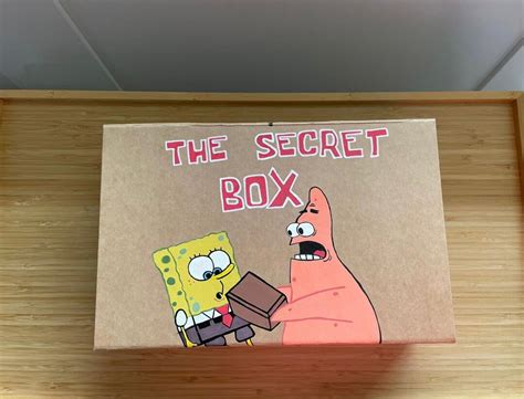 Mystery Box The Secret Box Spongebob Squarepants Mystery Box Etsy