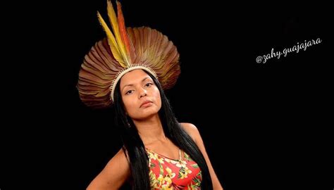 Zahy Guajajara Nativeamerican Brazil Model Activist Celebrity