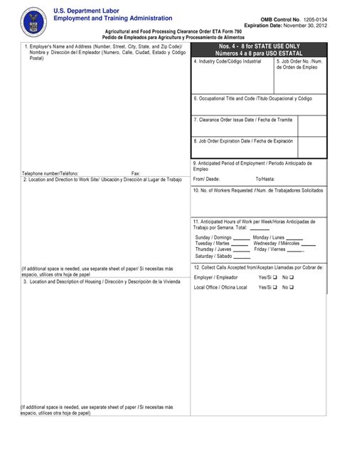 Dol Eta 790 2012 Fill And Sign Printable Template Online Us Legal Forms