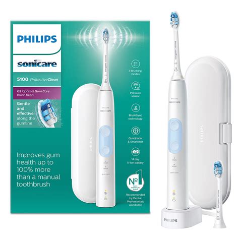 Philips Sonicare Protectiveclean 5100 Sonic Electric Toothbrush White