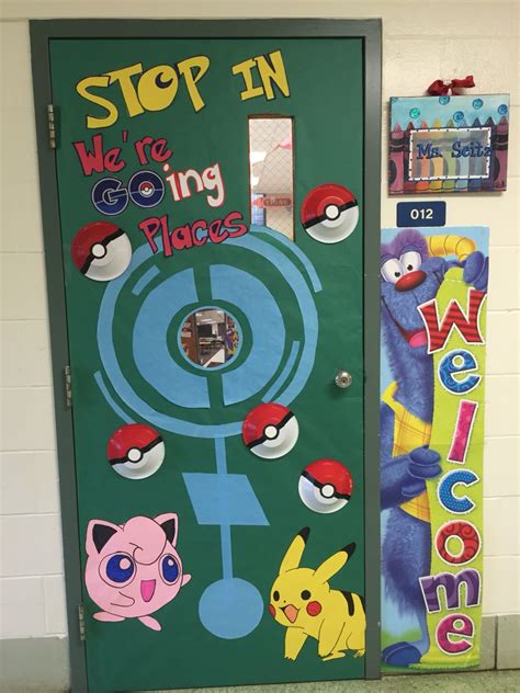 Back To School Pokemon Go Door Decor 3rd Grade Classroom Classroom