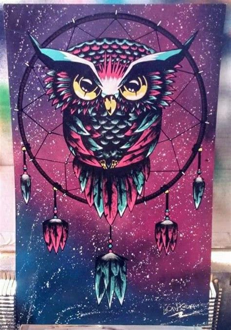 Owl Dreamcatcher Art Art Gallery Painting