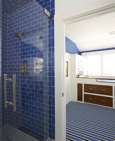 A rich mix of natural colors framed. 36 royal blue bathroom tiles ideas and pictures