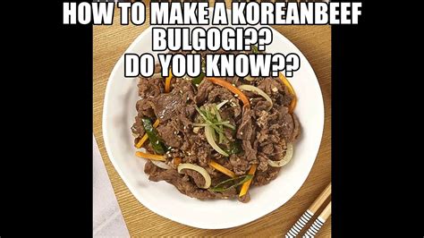 Pork bulgogi is usually very spicy. How to make a korean beef bulgogi?maangchi also made this ...