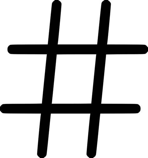 Hashtag Svg Png Icon Free Download (#521127) - OnlineWebFonts.COM
