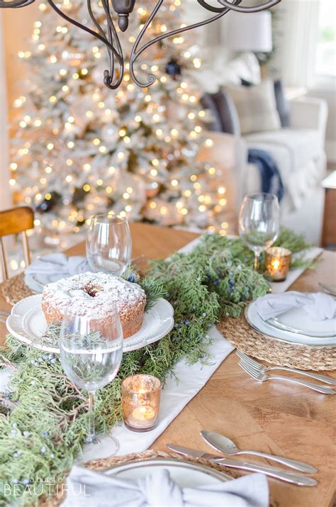 Simple Christmas Tablescape With Fresh Greenery Nick Alicia