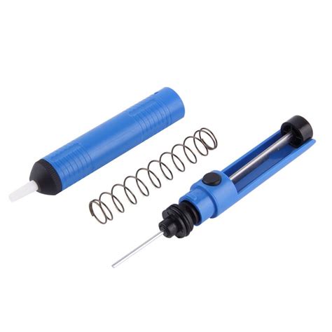 Blue Antistatic Solder Sucker Desoldering Pump Tool Removal Vacuum Soldering Iron Tin Desolder
