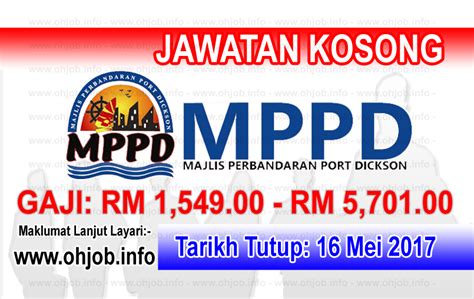 Search and apply for available jobs in putrajaya. Job Vacancy at MPPD - Majlis Perbandaran Port Dickson ...