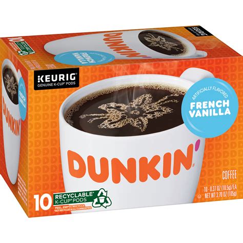 Dunkin Donuts French Vanilla K Cup Pods 10 Count Smartlabel