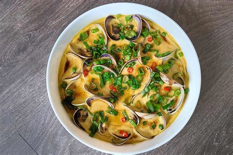 Chinese Steamed Egg With Clams By Eatingwithkirby