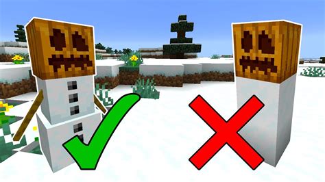 How To Make A Snow Golem In Minecraft All Versions Youtube