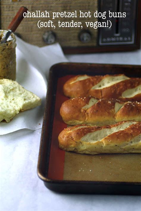 Pretzel hot dogs | how to make pretzel hot dogs from scratch. challah pretzel hot dog or burger buns (vegan!) — Recipe ...