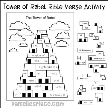 Tower of babel story summary. Bible Themes - Tower or Babel | Preschool bible lessons ...