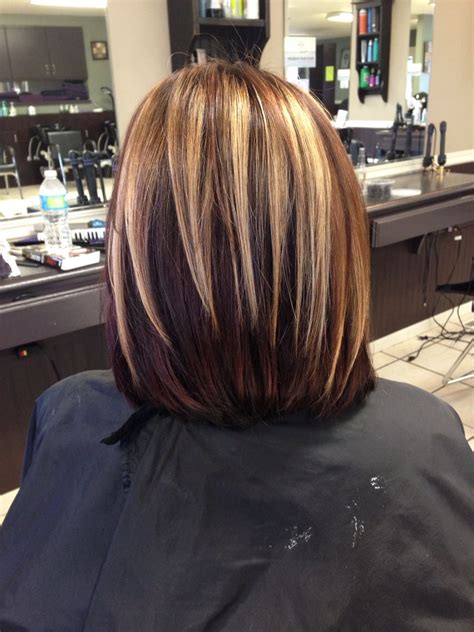 Take it from joico global artistic guest artist, mark mileti: Chunky Blonde, brown, & burgundy highlights | Hair styles ...