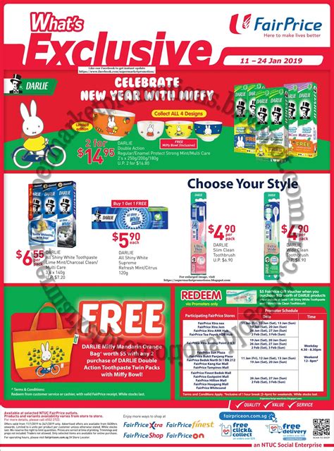 Ntuc fairprice promotions and voucher codes. NTUC FairPrice Darlie Promotion 11 - 24 January 2019 ~ Supermarket Promotions