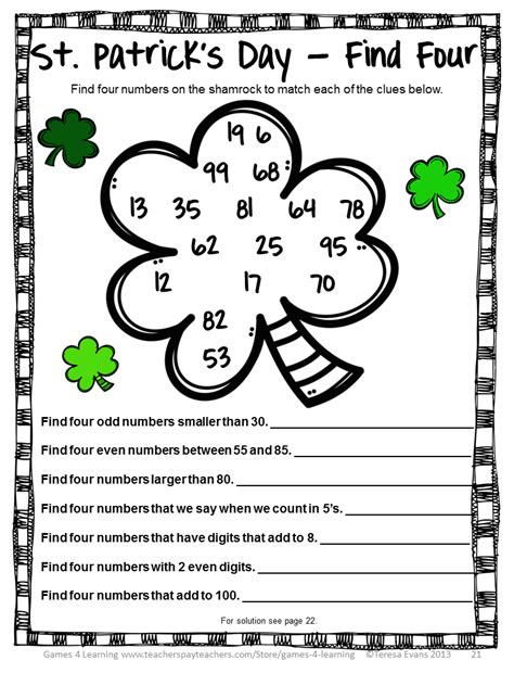 St Patricks Day Activities Printables Printable Word Searches