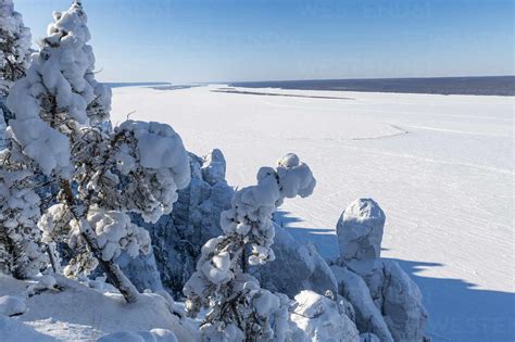 View Over Lena Pillars And The Lena River Unesco World Heritage Site