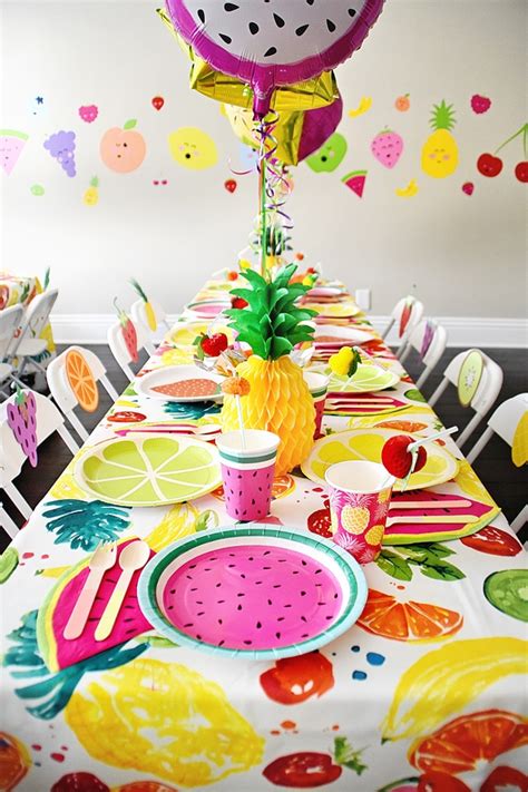 A birthday in quarantine isn't anyone's idea of a perfect celebration, but these virtual party ideas will make it a day to remember. 23 Tutti Frutti Themed Birthday Party Ideas - Pretty My ...