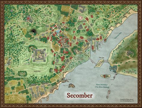 My Take On A Map Of Secomber From The Forgotten Realms Dndmaps