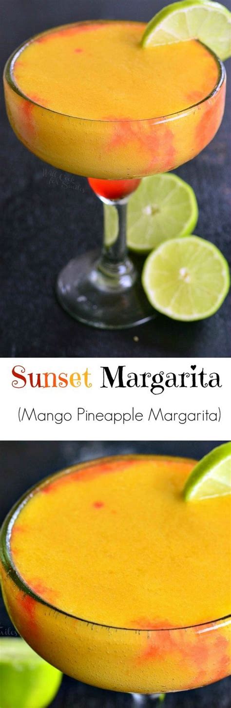 Sunset Margarita Refreshing Sweet Frozen Margarita