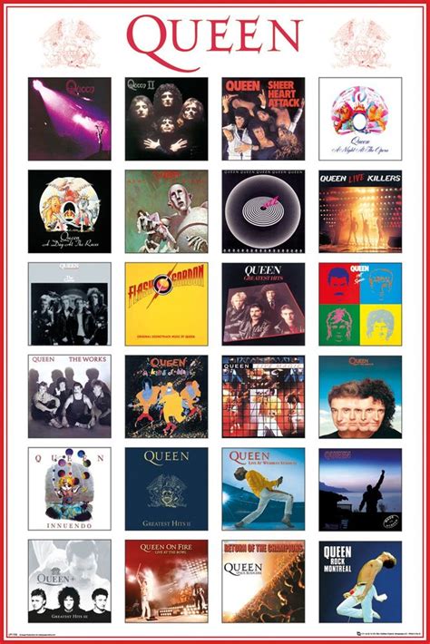 Queen Album Covers Athena Posters