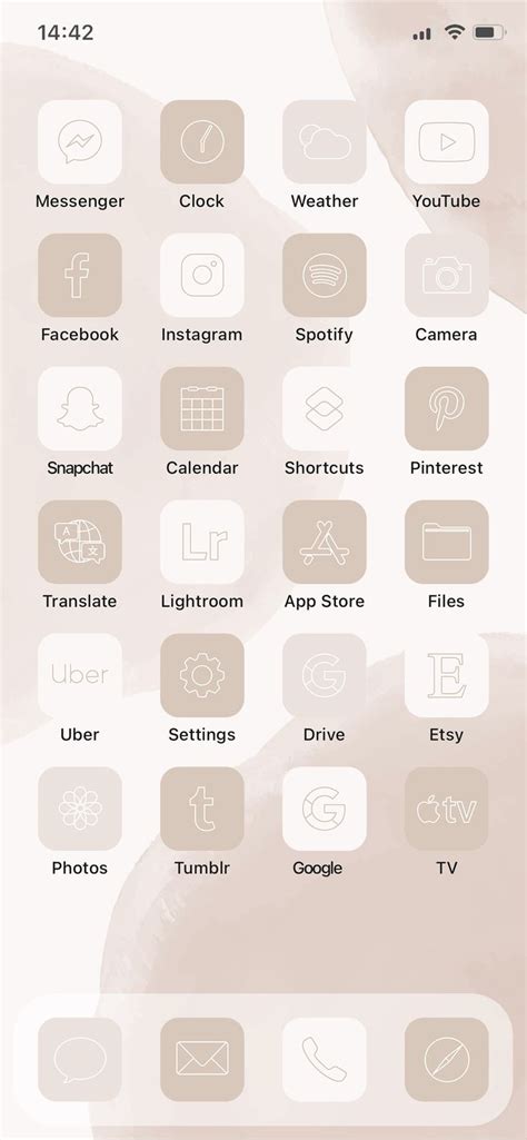 20 satisfying and aesthetically pleasing app icon themes for your iphone. Neutral Beige Aesthetic Boho iPhone iOS 14 App Icons | 300 ...