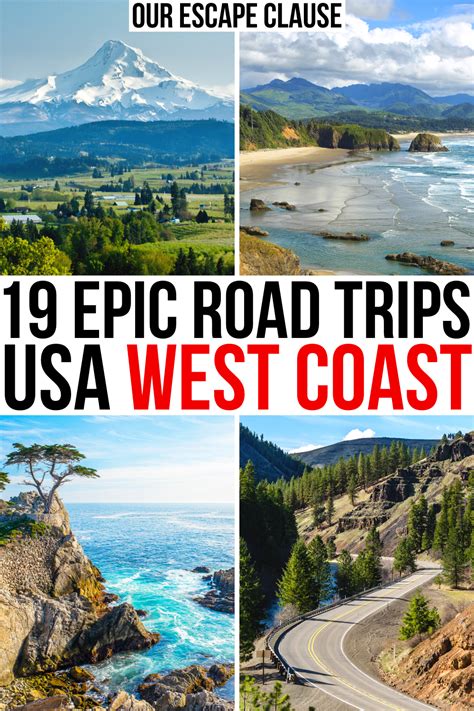19 Exciting West Coast Usa Road Trip Itinerary Ideas Road Trip