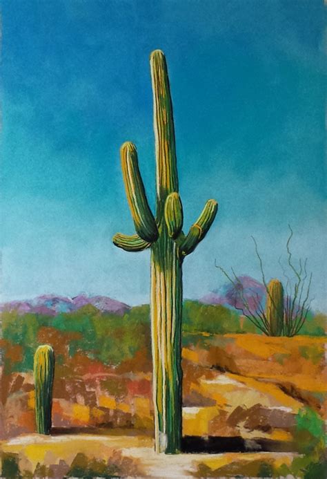 Desert Cactus Painting At Explore Collection Of