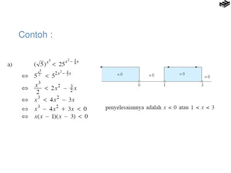 3log 5 = x dan 3log 7 = y. Contoh Soal Pertidaksamaan Eksponensial Beserta Jawabannya