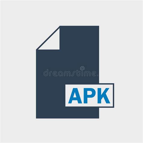 Android Package Kit Apk File Format Icon Stock Vector Illustration Of