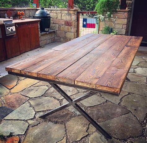 You have found our beautiful selection of small and large dining tables, all custom made to order with old growth reclaimed wood. Custom Reclaimed Wood And Steel Farmhouse Table by 512 ...