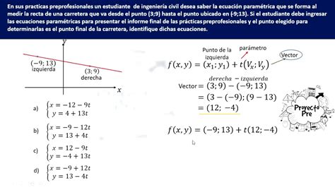 EcuaciÓn Parametrica De La Recta Ser Bachiller 2020 Youtube