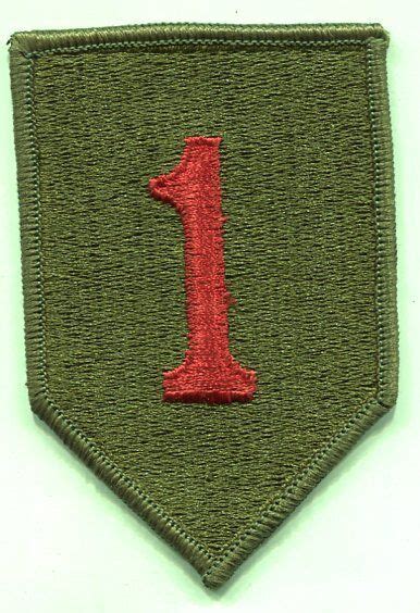 Us Army Vietnam Era 1st Infantry Division Color Merrowed Edge Patch Ebay