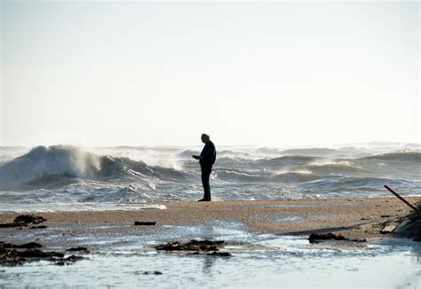 Person Alone On The Beach Free Stock Photo Public Domain Pictures