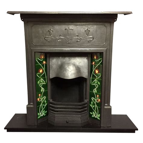 Edwardian Art Nouveau Combination Fireplace Victorian Fireplace Store