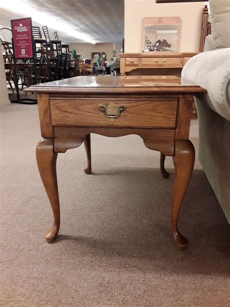 Set Of Broyhill Oak End Tables Delmarva Furniture Consignment