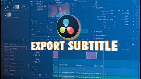 How To Export Subtitle In Davinci Resolve Youtube