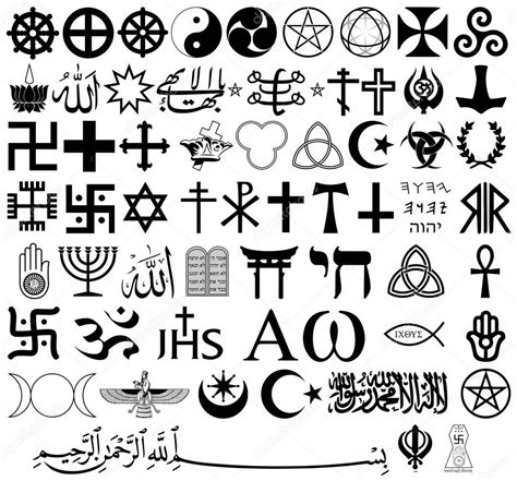 Símbolos Religiosos Do Topo Organizaram Religiões Do Mundo De Acordo