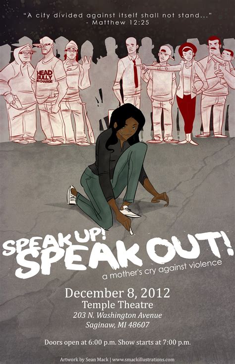 Flyer Design Speak Up Speak Out