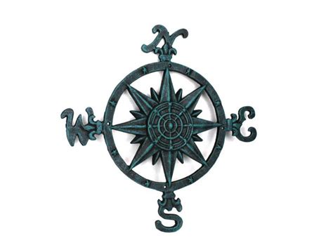 Product comparison the maximum number of products that can be compared is 4. Wholesale Rustic Seaworn Blue Cast Iron Large Decorative Compass 19" Model Ship Assembled ...