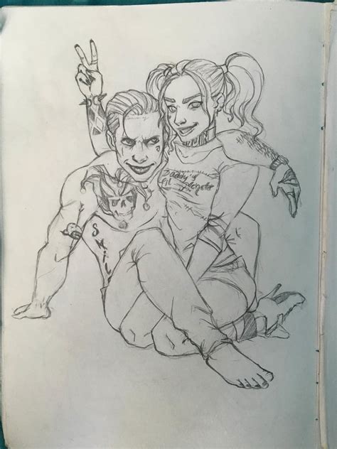 Joker And Harley Quinn Love Drawing
