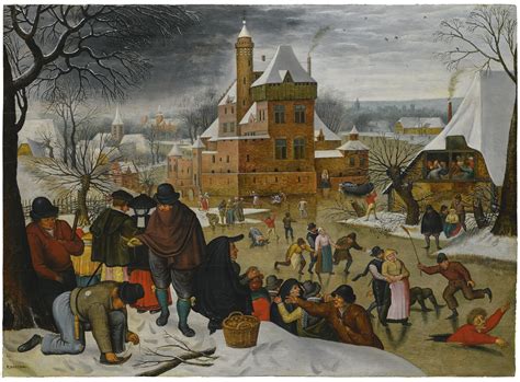 27 Pieter Brueghel The Younger Winter Landscape With Skaters