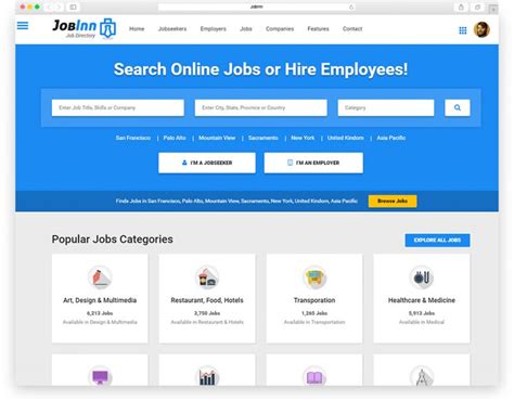 Job Board Website Template