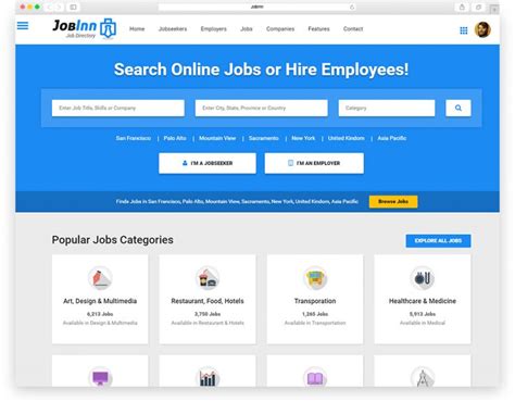 Best Job Board HTML Website Templates