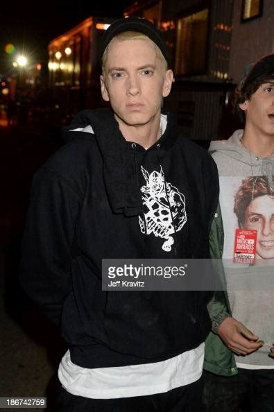 Rapper Eminem Poses Backstage At The Youtube Music Awards 2013 On