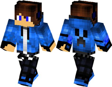 Download Cool Minecraft Skins Blue Png Image With No Background