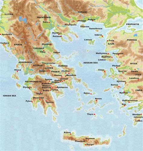 Maps Of Ancient Greece