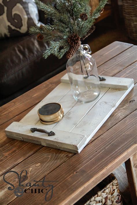 Maybe you would like to learn more about one of these? DIY $8 Wood Tray!!! - Shanty 2 Chic