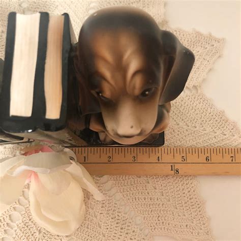 Vintage Beagle Bookends Old Dog Decor For Library Etsy